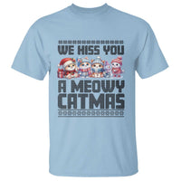 Christmas Cute Cat T Shirt We Hiss You A Meowy Catmas - Wonder Print Shop