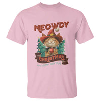 Christmas Cowboy Cat T Shirt Meowdy Christmas And Happy Mew Year - Wonder Print Shop