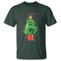 Funny Christmas Cat T Shirt You Are A Meow One Mr. Cat Green Cat - Wonder Print Shop