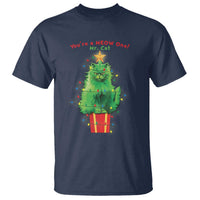 Funny Christmas Cat T Shirt You Are A Meow One Mr. Cat Green Cat - Wonder Print Shop