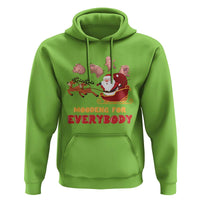 Funny Christmas Moo Deng For Everyone Hoodie Cute Baby Hippo Santa Reindeer
