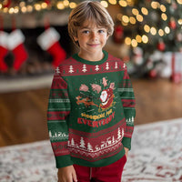 Funny Xmas Moo Deng For Everyone Ugly Christmas Sweater Cute Baby Hippo Santa Reindeer - Wonder Print Shop