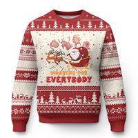 Funny Xmas Moo Deng For Everyone Ugly Christmas Sweater Cute Baby Hippo Santa Reindeer - Wonder Print Shop