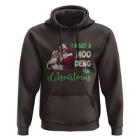 Funny I Want A Moo Deng For Christmas Hoodie