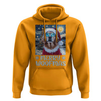 Funny Xmas Golden Retriever Hoodie Merry Woofmas Christmas Starry Night Dog Lover