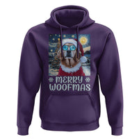 Funny Xmas Golden Retriever Hoodie Merry Woofmas Christmas Starry Night Dog Lover