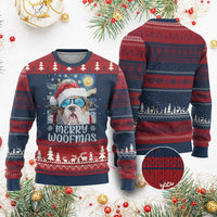 Funny Xmas Bulldog Ugly Christmas Sweater Merry Woofmas Christmas Starry Night Dog Lover - Wonder Print Shop