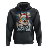 Funny Xmas Corgi Hoodie Merry Woofmas Christmas Starry Night Dog Lover