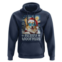 Funny Xmas Corgi Hoodie Merry Woofmas Christmas Starry Night Dog Lover