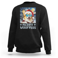 Funny Xmas Corgi Sweatshirt Merry Woofmas Christmas Starry Night Dog Lover - Wonder Print Shop