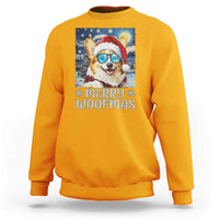 Funny Xmas Corgi Sweatshirt Merry Woofmas Christmas Starry Night Dog Lover - Wonder Print Shop
