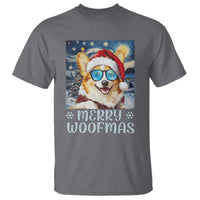 Funny Xmas Corgi T Shirt Merry Woofmas Christmas Starry Night Dog Lover - Wonder Print Shop