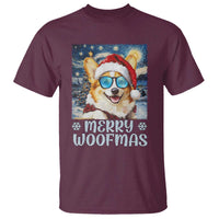 Funny Xmas Corgi T Shirt Merry Woofmas Christmas Starry Night Dog Lover - Wonder Print Shop