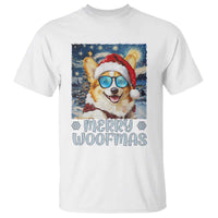 Funny Xmas Corgi T Shirt Merry Woofmas Christmas Starry Night Dog Lover - Wonder Print Shop