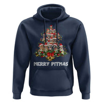 Funny Xmas Pitbull Hoodie Merry Pitmas Christmas Tree Dog Lover