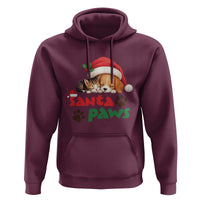 Funny Christmas Santa Paws Dogs And Cats Hoodie