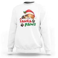Funny Christmas Santa Paws Dogs And Cats Sweatshirt - Wonder Print Shop