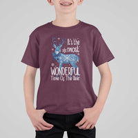 Chrismtas Reindeer Coquette T Shirt For Kid It's The Most Wonderful Time Of The Year - Wonder Print Shop