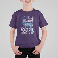 Chrismtas Reindeer Coquette T Shirt For Kid It's The Most Wonderful Time Of The Year - Wonder Print Shop