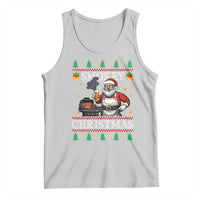 Funny Xmas Grilling Tank Top Smokey Christmas BBQ Santa Grill Roast On Smoker