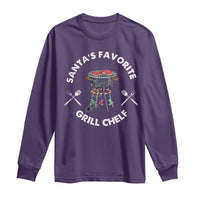 Funny Xmas Grilling Long Sleeve Shirt Christmas
