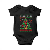 Funny Xmas Grilling Baby Onesie Merry Grill Mas Santa Grilling BBQ Smoking Meat