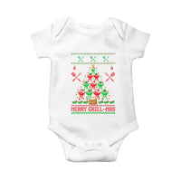 Funny Xmas Grilling Baby Onesie Merry Grill Mas Santa Grilling BBQ Smoking Meat