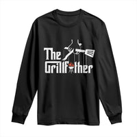 Funny Grill Dad Long Sleeve Shirt The Grillfather BBQ Party Grilling