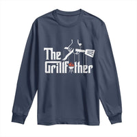 Funny Grill Dad Long Sleeve Shirt The Grillfather BBQ Party Grilling