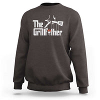 Funny Grill Dad Sweatshirt The Grillfather BBQ Party Grilling