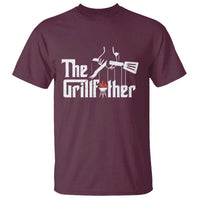 Funny Grill Dad T Shirt The Grillfather BBQ Party Grilling - Wonder Print Shop