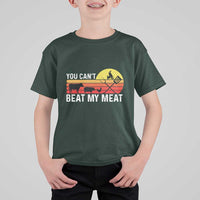 Funny BBQ Grilling T Shirt For Kid You Can't Beat My Meat