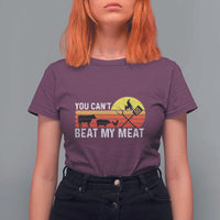 Funny BBQ Grilling T Shirt For Women You Can't Beat My Meat - Wonder Print Shop