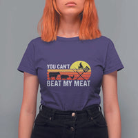 Funny BBQ Grilling T Shirt For Women You Can't Beat My Meat - Wonder Print Shop