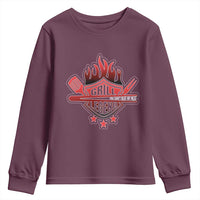 Funny BBQ Grilling Youth Sweatshirt Grill Lelend You Can't Beat My Meat