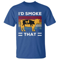Funny I'd Smoke That T Shirt Grilling BBQ Weed Retro - Wonder Print Shop