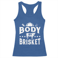 Funny Pitmaster BBQ Racerback Tank Top Body By Brisket Smoker Grilling