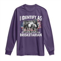 Funny BBQ Lover Long Sleeve Shirt I Identify As Brisketarian