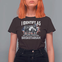 Funny BBQ Lover T Shirt For Women I Identify As Brisketarian - Wonder Print Shop
