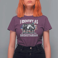 Funny BBQ Lover T Shirt For Women I Identify As Brisketarian - Wonder Print Shop