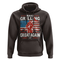 Funny BBQ Lover Hoodie Make Grilling Great Again Smoker Grill Sausages