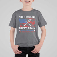 Funny BBQ Lover T Shirt For Kid Make Grilling Great Again And The Vegetarians Are Going To Pay For It