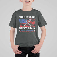Funny BBQ Lover T Shirt For Kid Make Grilling Great Again And The Vegetarians Are Going To Pay For It