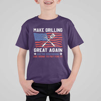 Funny BBQ Lover T Shirt For Kid Make Grilling Great Again And The Vegetarians Are Going To Pay For It