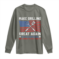 Funny BBQ Lover Long Sleeve Shirt Make Grilling Great Again And The Vegetarians Are Going To Pay For It