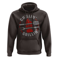 Funny BBQ Lover Hoodie Chillin And Grillin Smoker Grilling Pitmaster