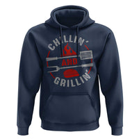 Funny BBQ Lover Hoodie Chillin And Grillin Smoker Grilling Pitmaster