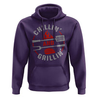 Funny BBQ Lover Hoodie Chillin And Grillin Smoker Grilling Pitmaster