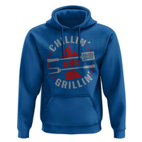 Funny BBQ Lover Hoodie Chillin And Grillin Smoker Grilling Pitmaster