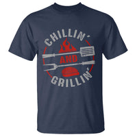 Funny BBQ Lover T Shirt Chillin And Grillin Smoker Grilling Pitmaster - Wonder Print Shop